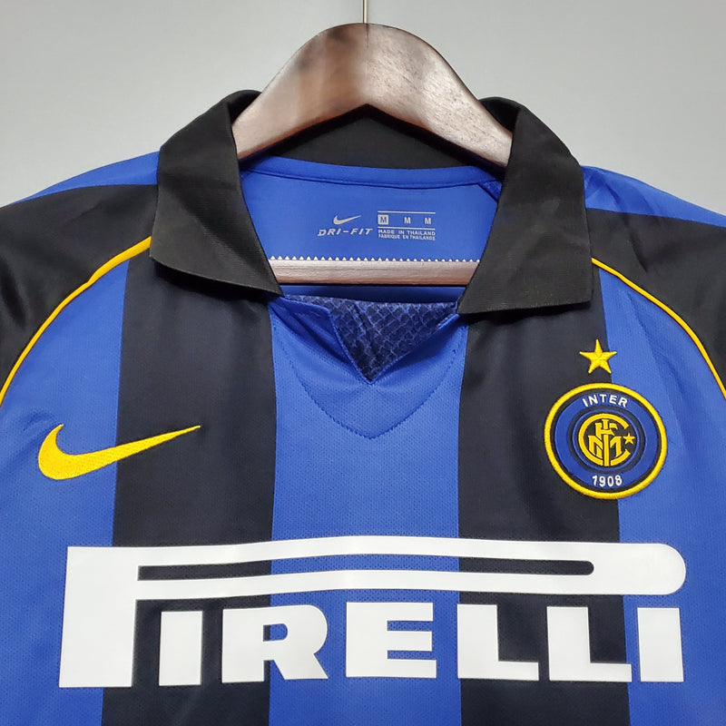 Camisa Inter de Milão Titular 01/02 - Versão Retro