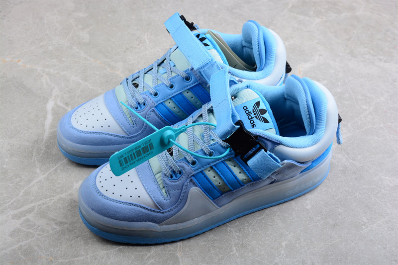 Tênis Bad Bunny x Adidas Forum Buckle Low ¨Blue Tint¨